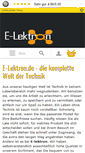Mobile Screenshot of e-lektron.de